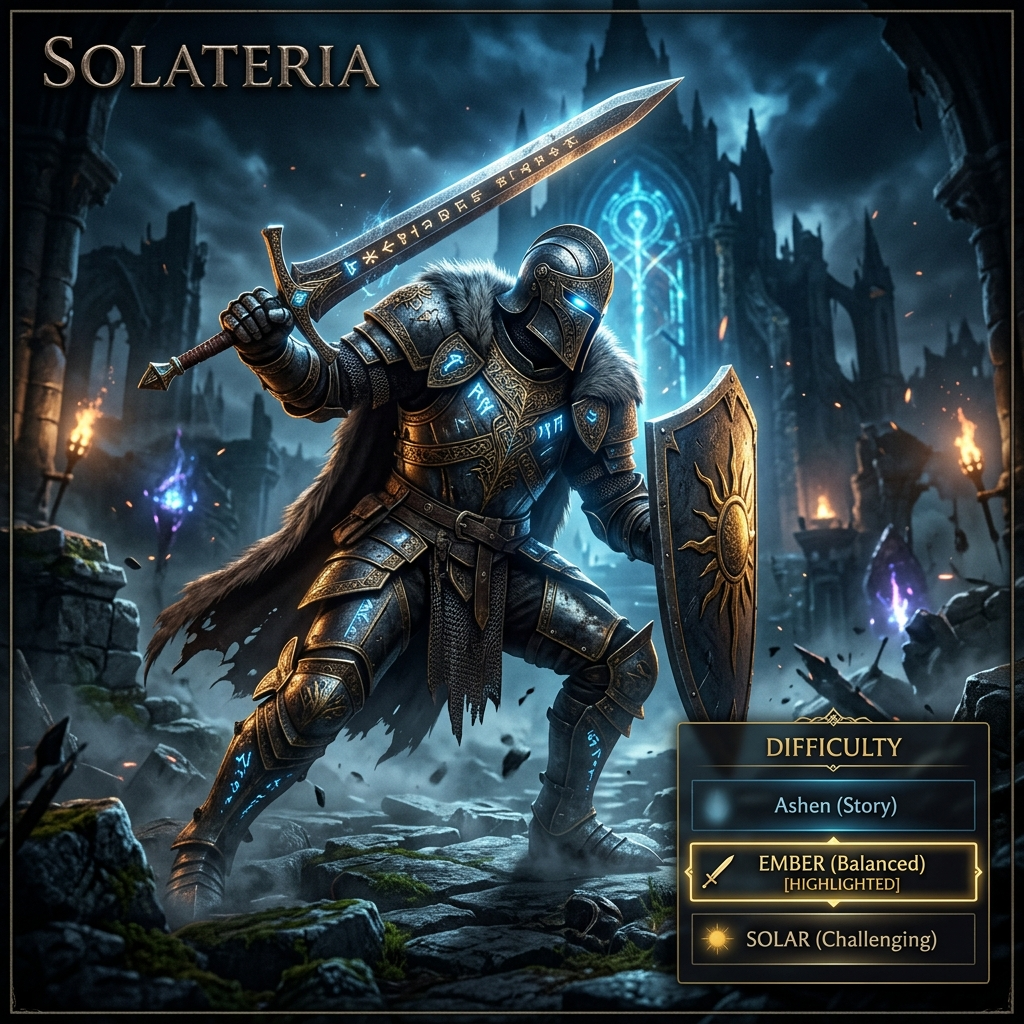 Solateria difficulty options