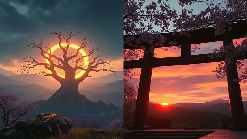 Elden Ring and Ghost of Yōtei landscape comparison