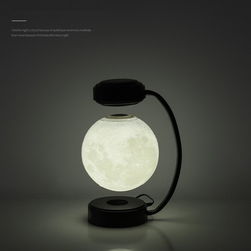 3D LED Moon Night Light &ndash; Magnetic Levitating Floating Lamp
