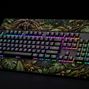 media-generation-product-2149-tarantula-keyboar-0-33119501-7a25-45df-8051-f4eef4e90c28 Rainforest Tarantula RGB Keyboard wild design