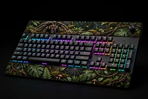 Rainforest Tarantula RGB Keyboard wild design