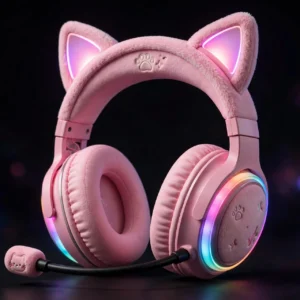 media-generation-product-2153-cat-ear-headset-0-e9ed71a0-fe53-4599-98ba-43a965c9d9be Pink Cat Ear RGB Gaming Headset with glowing ears