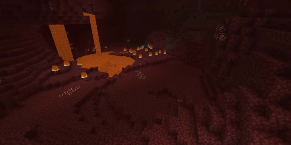 Minecraft Nether real gameplay screenshot