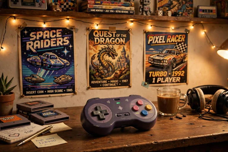 8Bitdo PCE24G Wireless Controller retro PC Engine design