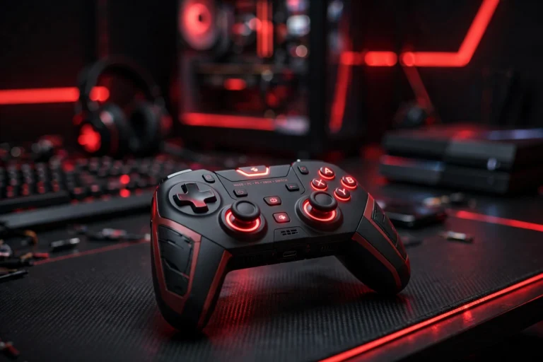GameSir T4Pro Wireless Controller with phone mount