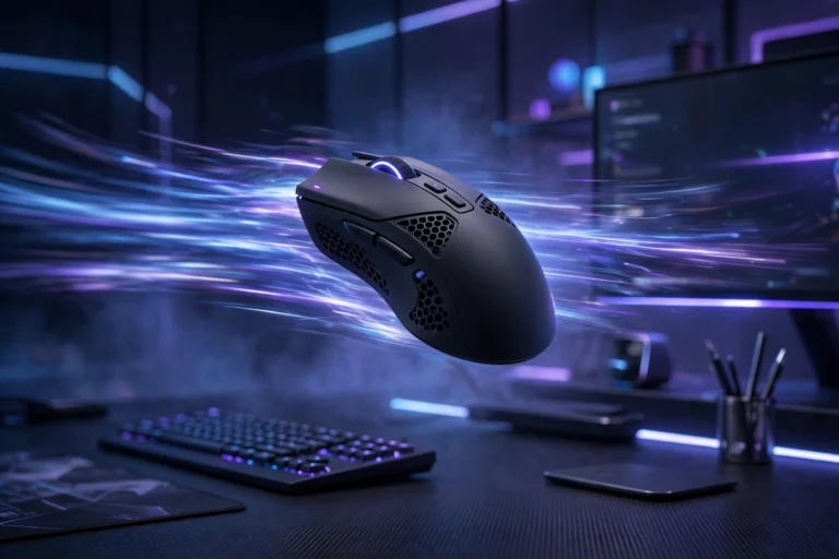 Machenike M8 Wireless Gaming Mouse honeycomb RGB shell