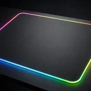Razer Firefly Hard V2 RGB mouse pad glowing