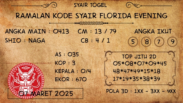 Prediksi Florida Evening