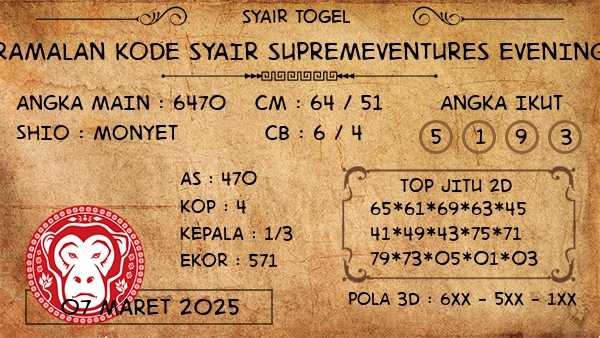 Prediksi Supremeventures Evening