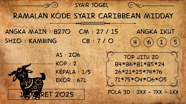 Prediksi Caribbean Midday