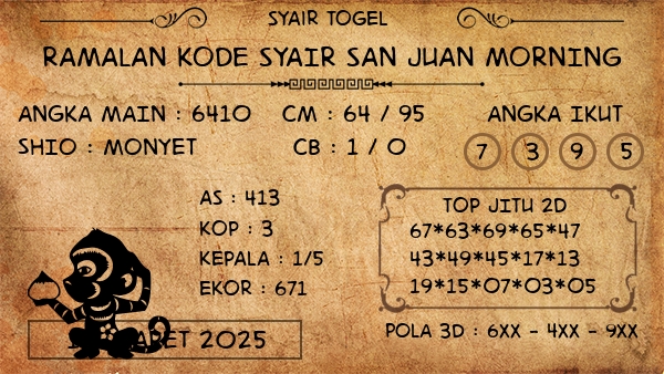 Prediksi San Juan Morning