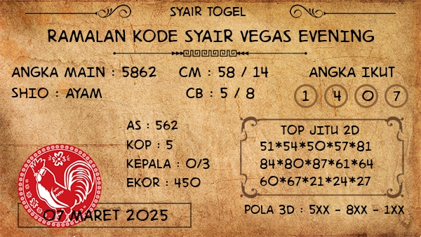 Prediksi Vegas Evening